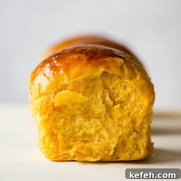 Pumpkin dinner rolls.