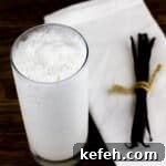 Creamy Vanilla Bean Frappé Recipe for Iced Coffee Lovers 4 Easy vanilla bean frappe recipe that is just like Starbucks. Iced caffeine free frozen drink with real vanilla beans and cream.