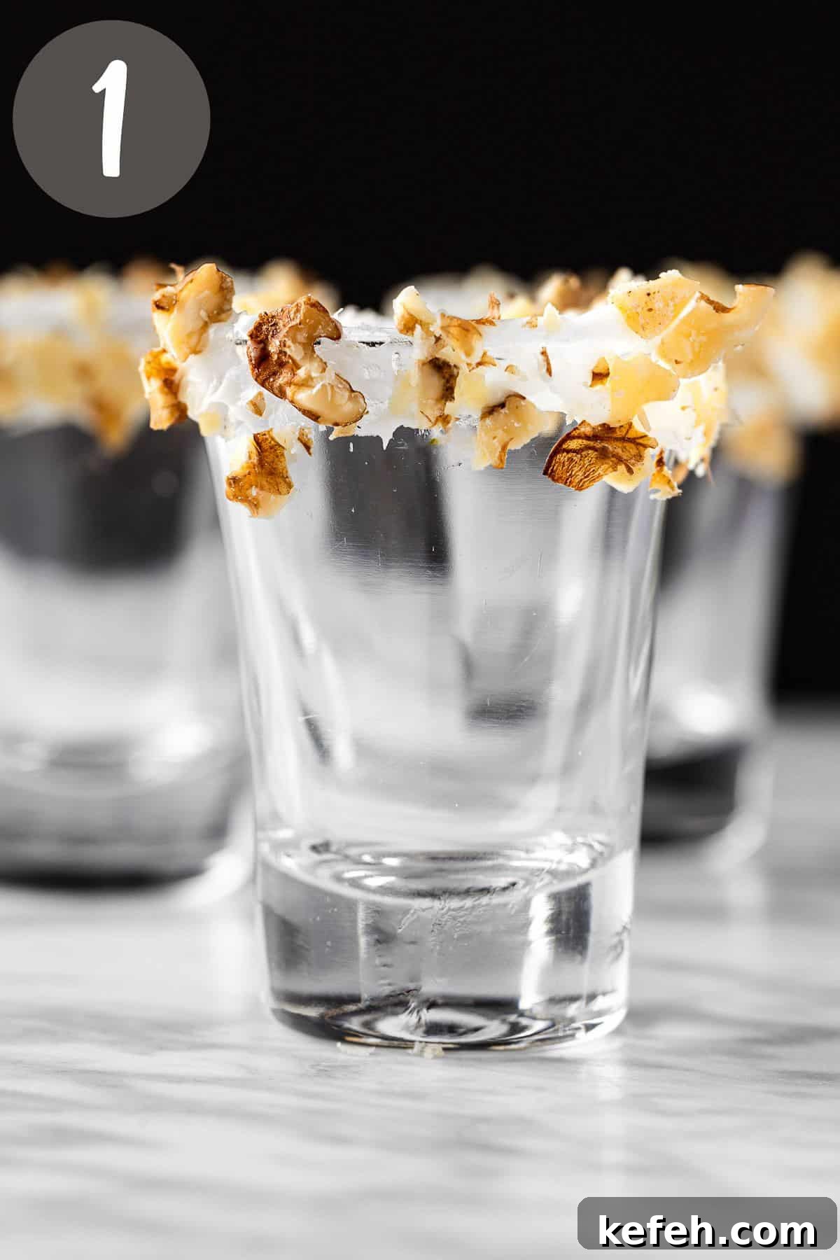 Carrot Cake Cocktail Shot Recipe — Creamy Spiced Dessert Shooter 4 A process photo illustrating step 1.