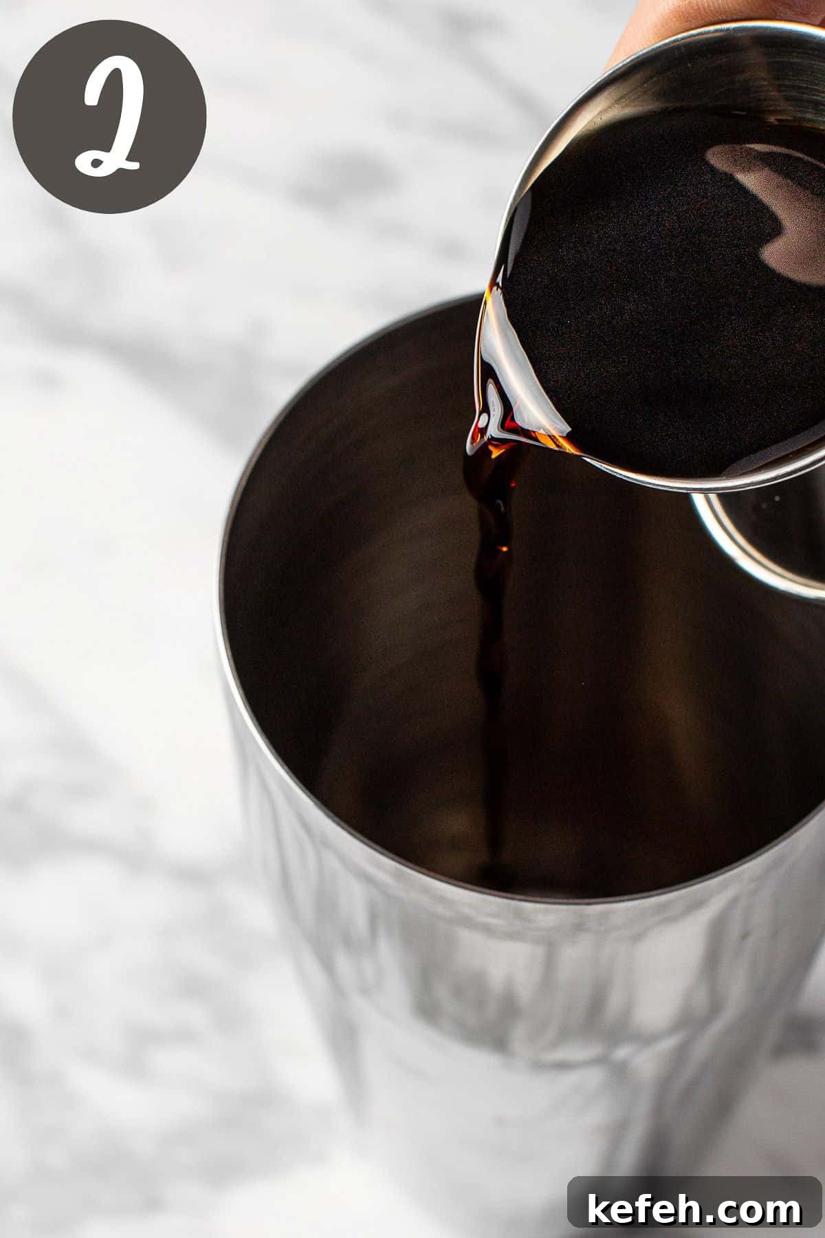 Carrot Cake Cocktail Shot Recipe — Creamy Spiced Dessert Shooter 5 A process photo illustrating step 2.