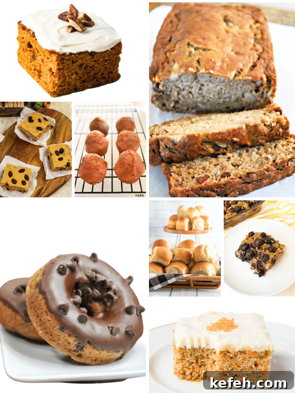 20 Delicious Applesauce Recipes for Baking, Snacks, and More 4 collage of baked goods that have been made with apple sauce