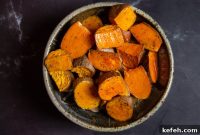 Crispy Roasted Sweet Potatoes with Garlic and Herbs