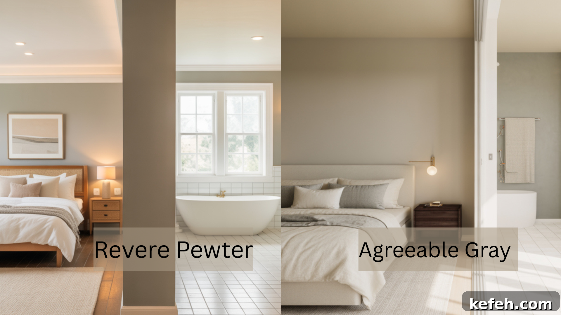 Revere Pewter HC-172 vs Agreeable Gray SW 7029: How They Compare 5 Bedrooms & Bathrooms