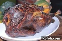 Smoked Turkey Topped with Bacon Butter 16 Smoked turkey ready to serve