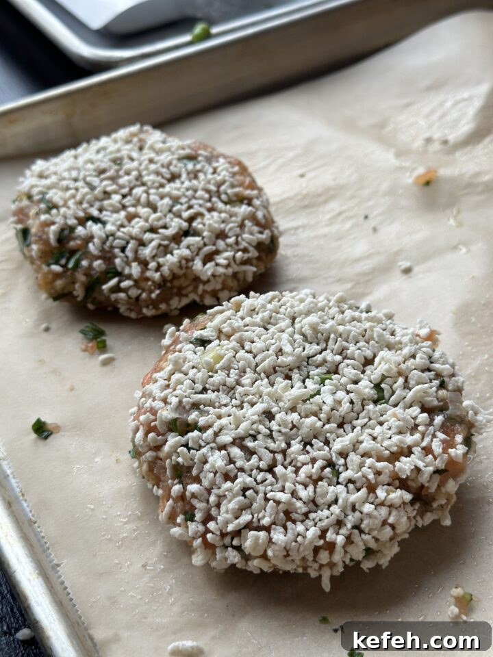 Middle Eastern Salmon Burger Recipe with Zaatar and Tahini 12 panko crusted salmon patties