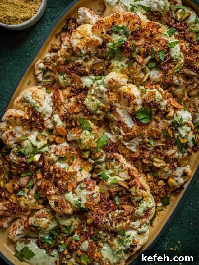 Vegan Holiday Survival Guide: Thrive at Festive Meals 7 large platter of cauliflower steaks.