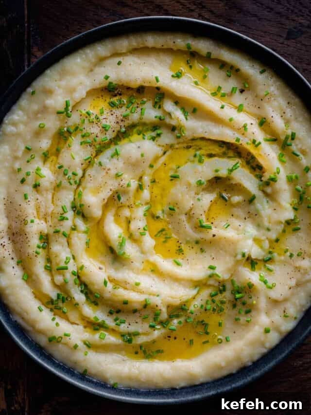 Vegan Holiday Survival Guide: Thrive at Festive Meals 9 bowl of mashed potatoes with melted butter and chives.