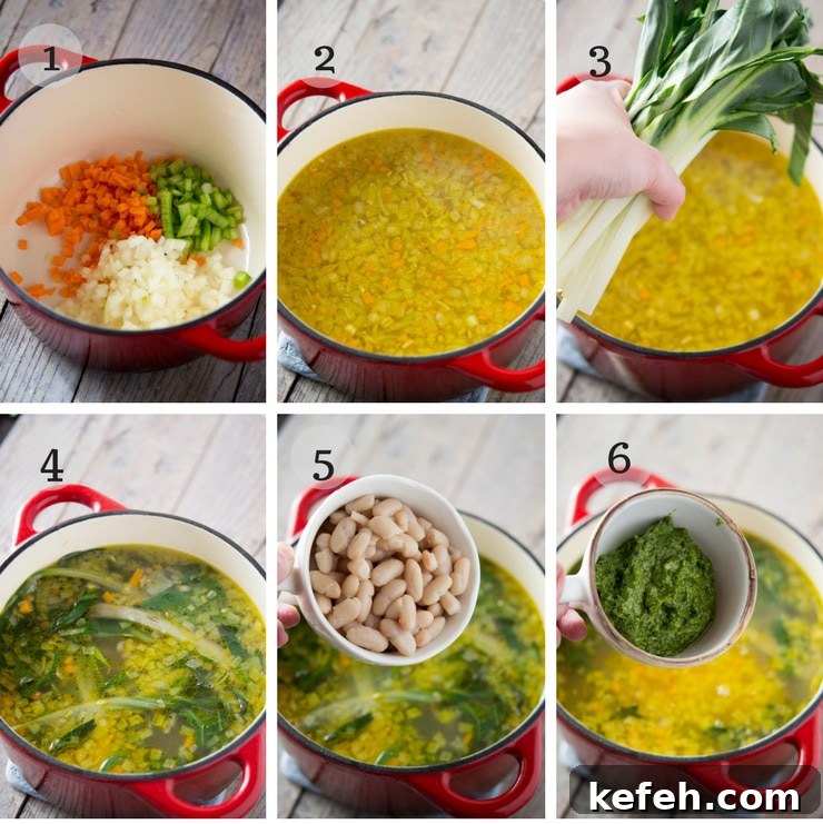 step by step photos for making a vibrant green soup with beans step by step photos for making a vibrant green soup with beans