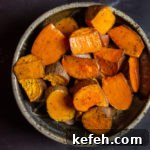 Crispy Roasted Sweet Potatoes with Garlic and Herbs 6 roasted sweet potatoes